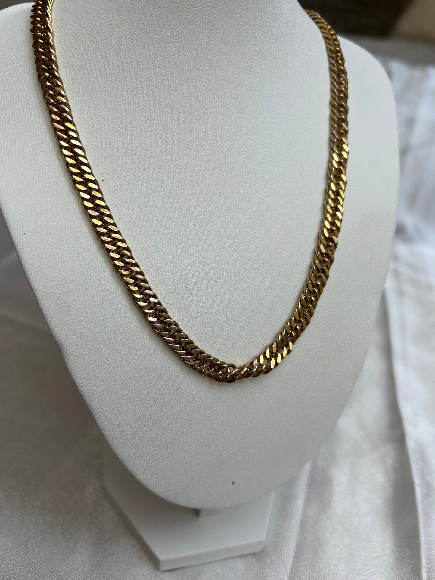 Collier grosses mailles vintages chaîne