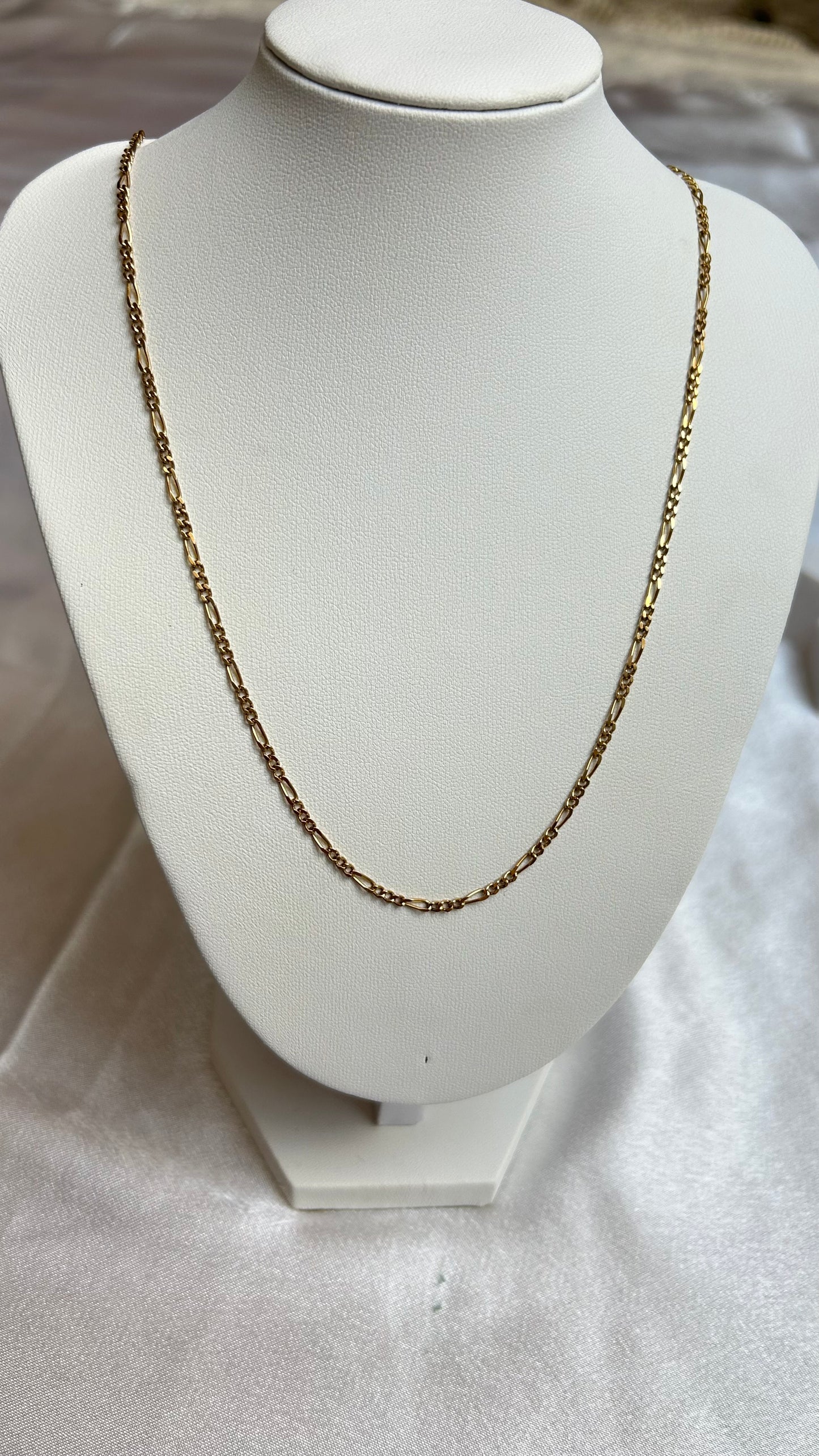 Collier vintage chaîne femme doré