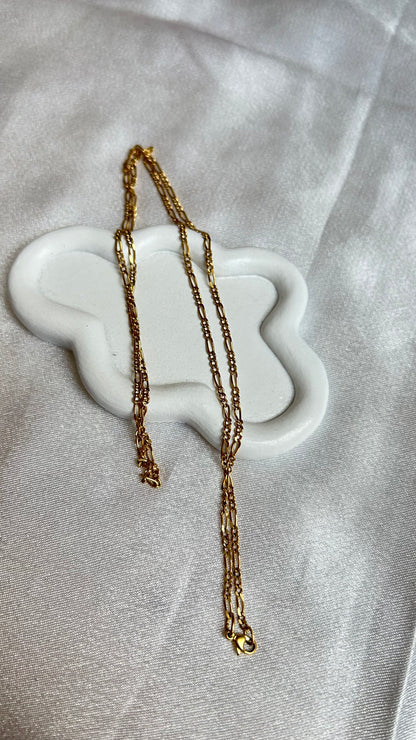 Collier vintage chaîne femme doré