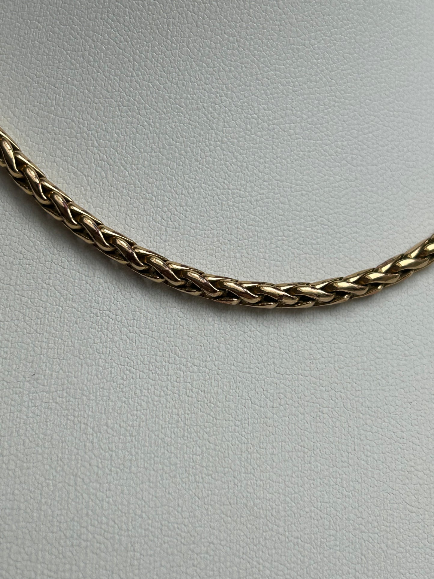 Collier femme plaqué or maille palmier