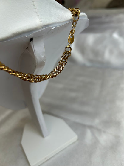 Collier grosses mailles vintages chaîne