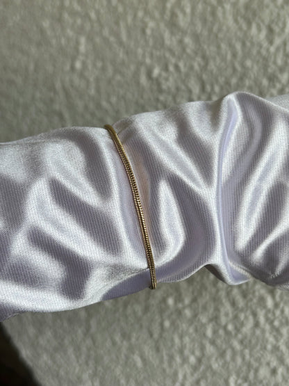 Bracelet en plaqué or maille raffinée