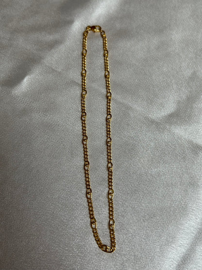 Collier vintage jolies mailles doré plaqué or femme