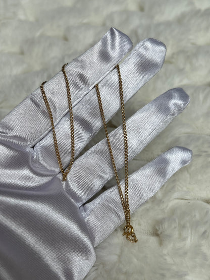 Chaîne collier en plaqué or femme