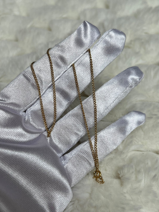 Chaîne collier en plaqué or femme