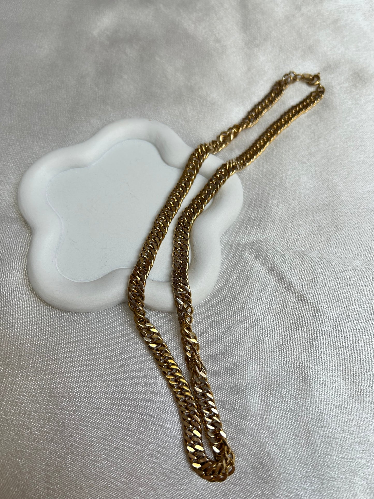 Collier grosses mailles vintages chaîne