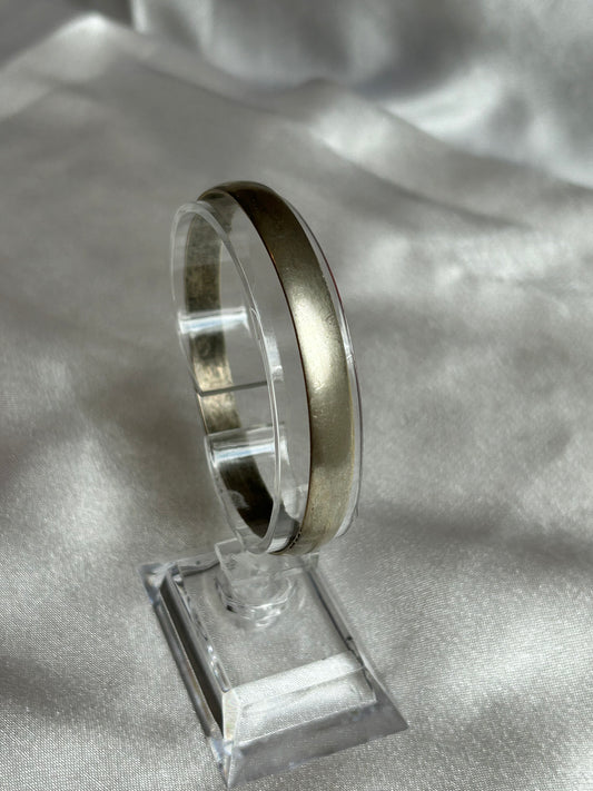 Jonc en argent vieilli vintage poinçonnée