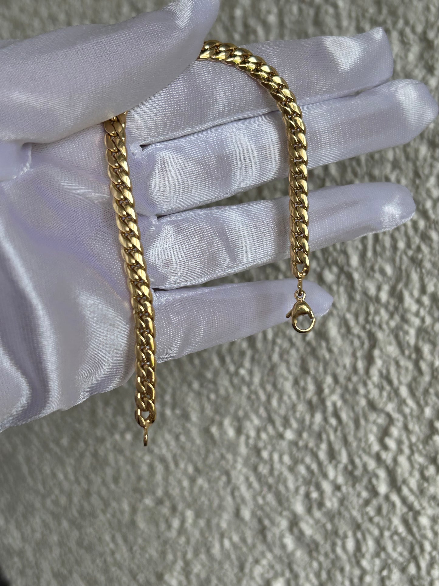 Magnifique bracelet en plaqué or d’occasion maille anglaise