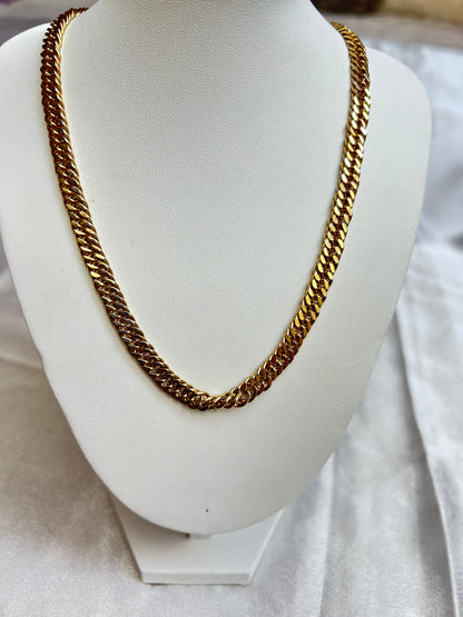 Collier grosses mailles vintages chaîne