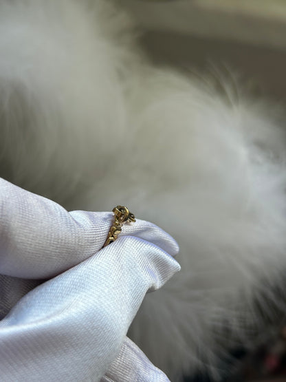 Bracelet en plaqué or maille atypique doré