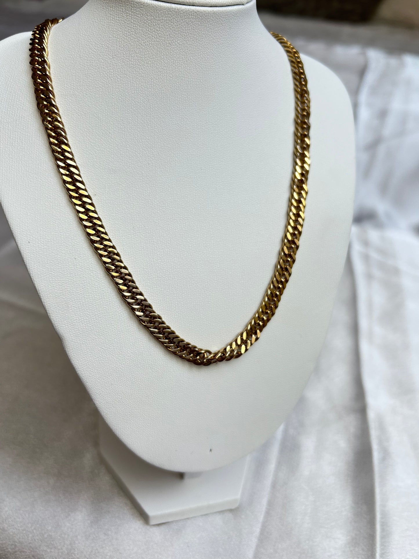 Collier grosses mailles vintages chaîne