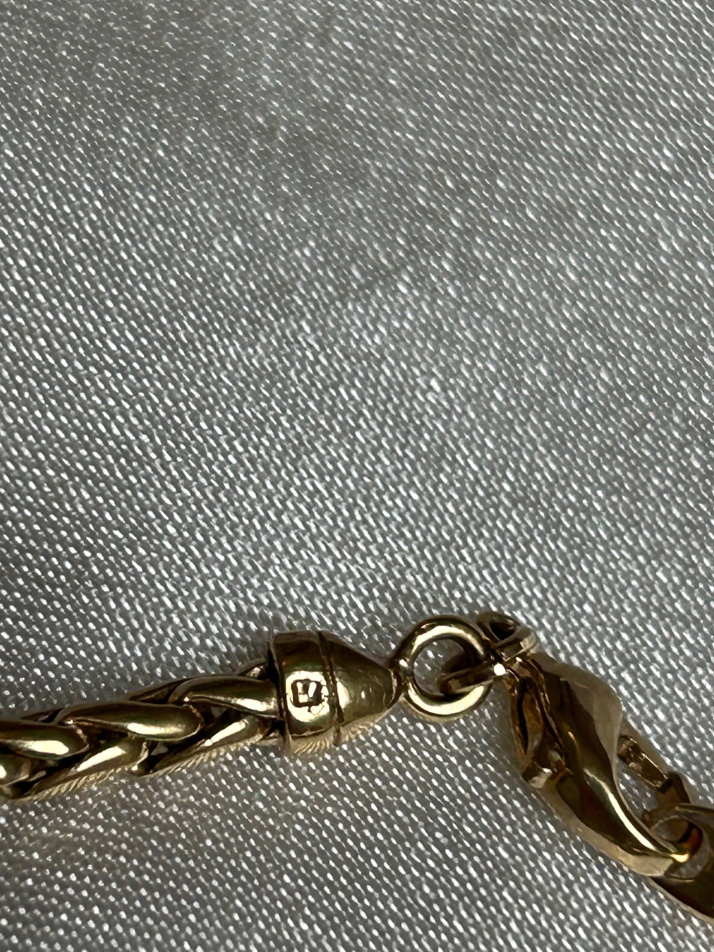 Collier femme plaqué or maille palmier