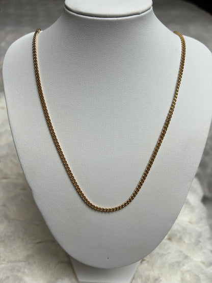 Jolie chaîne vintage en plaqué or femme