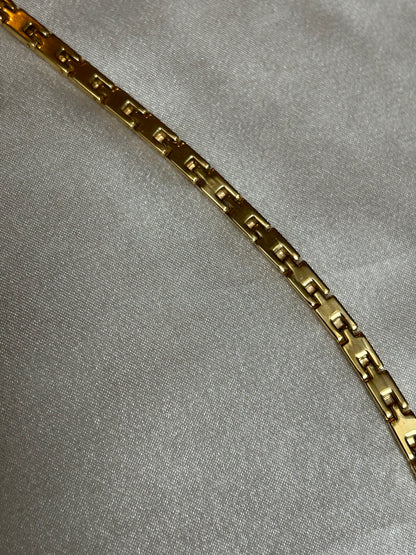 Bracelet doré petit rectangles femme