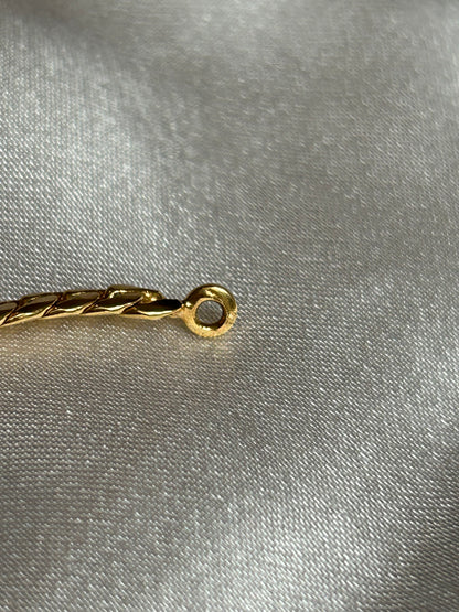 Collier en plaqué or mailles anglaises