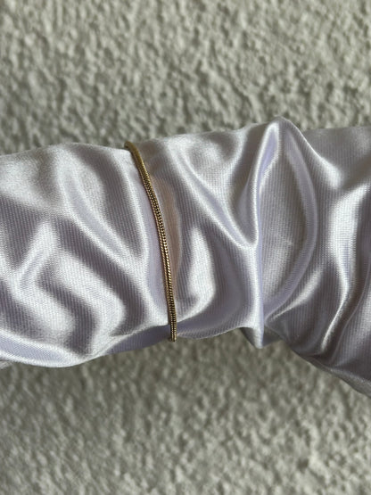 Bracelet en plaqué or maille raffinée