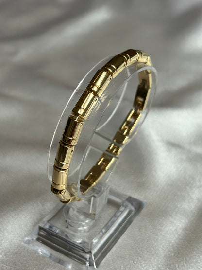 Bracelet doré petit rectangles femme