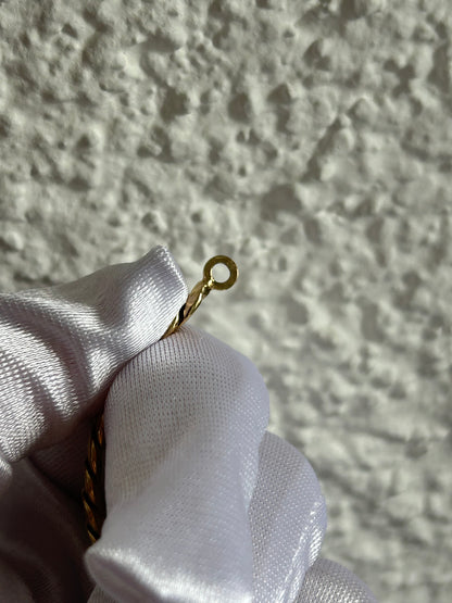 Magnifique bracelet en plaqué or d’occasion maille anglaise