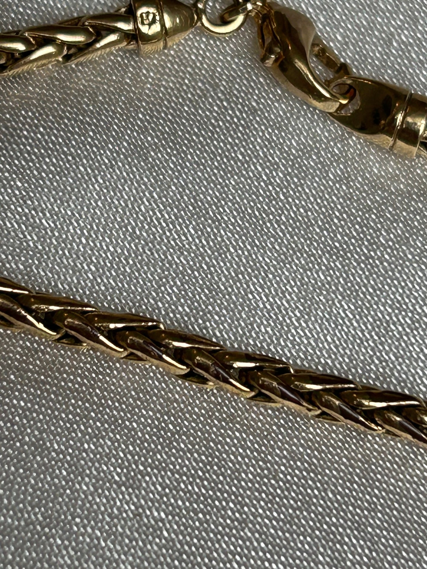 Collier femme plaqué or maille palmier