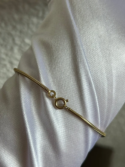 Bracelet en plaqué or maille raffinée