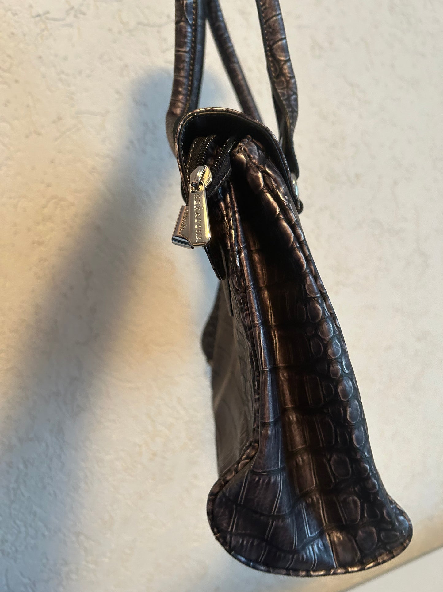 Sac vintage HEXAGONA gris noir femme