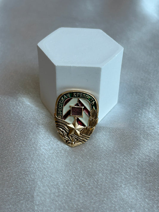 Broche vintage atypique doré ancienne russe