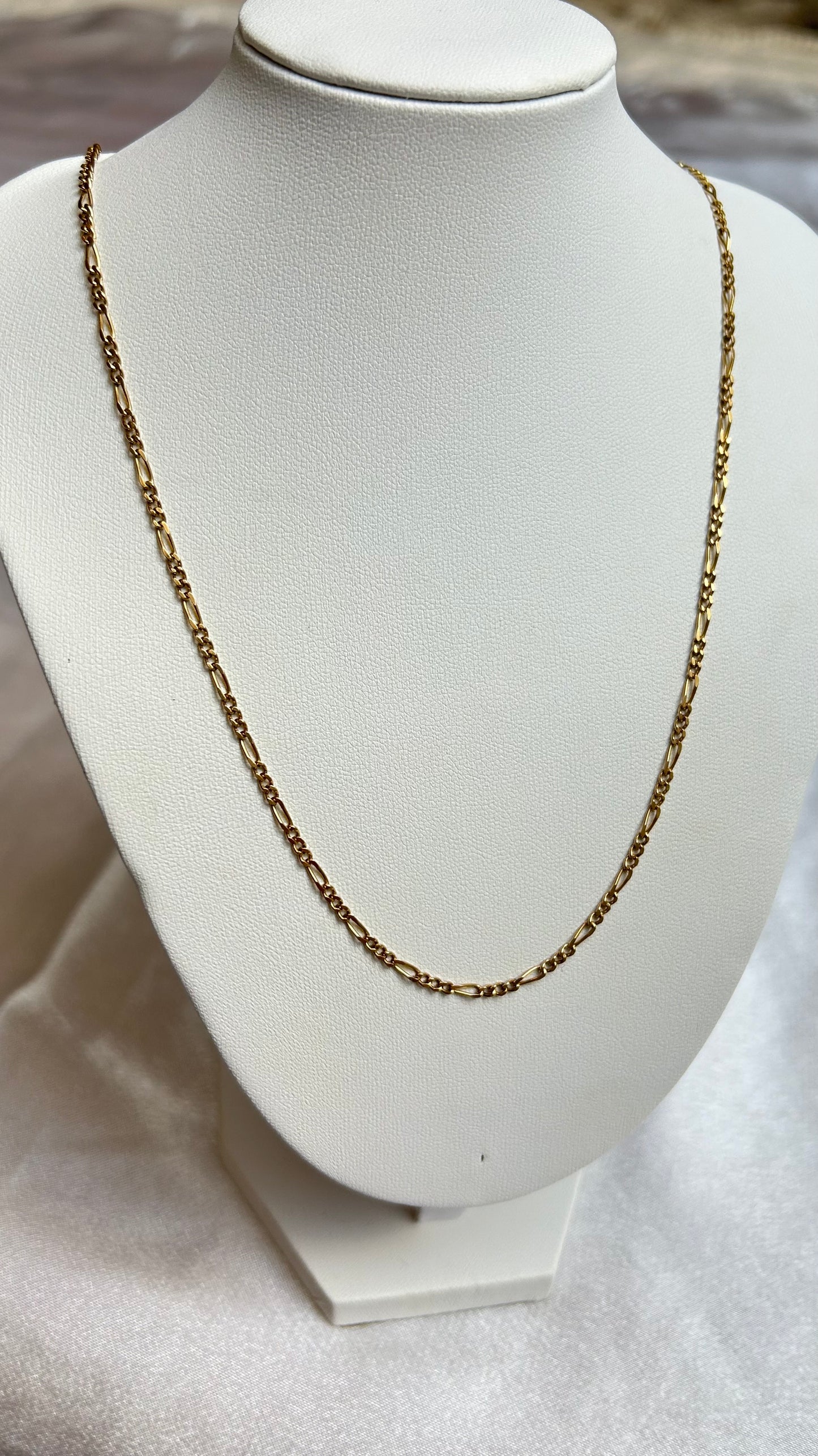 Collier vintage chaîne femme doré