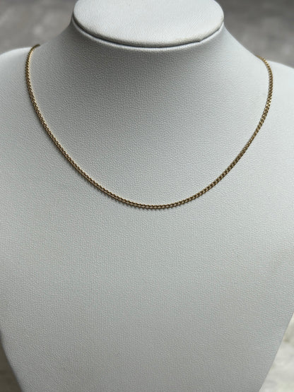 Chaîne collier en plaqué or femme