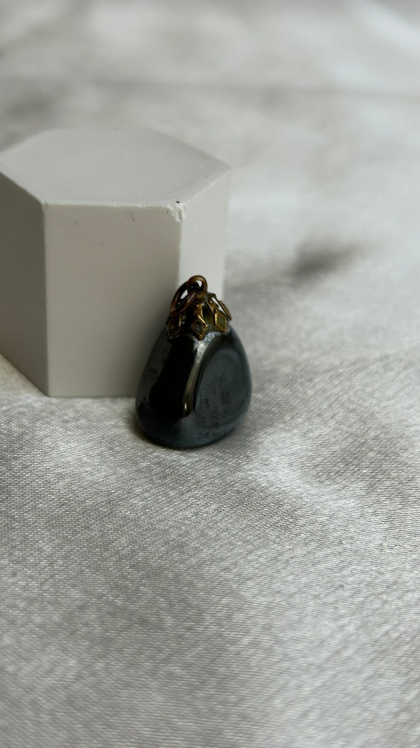 Pendentif pierre vintage au choix