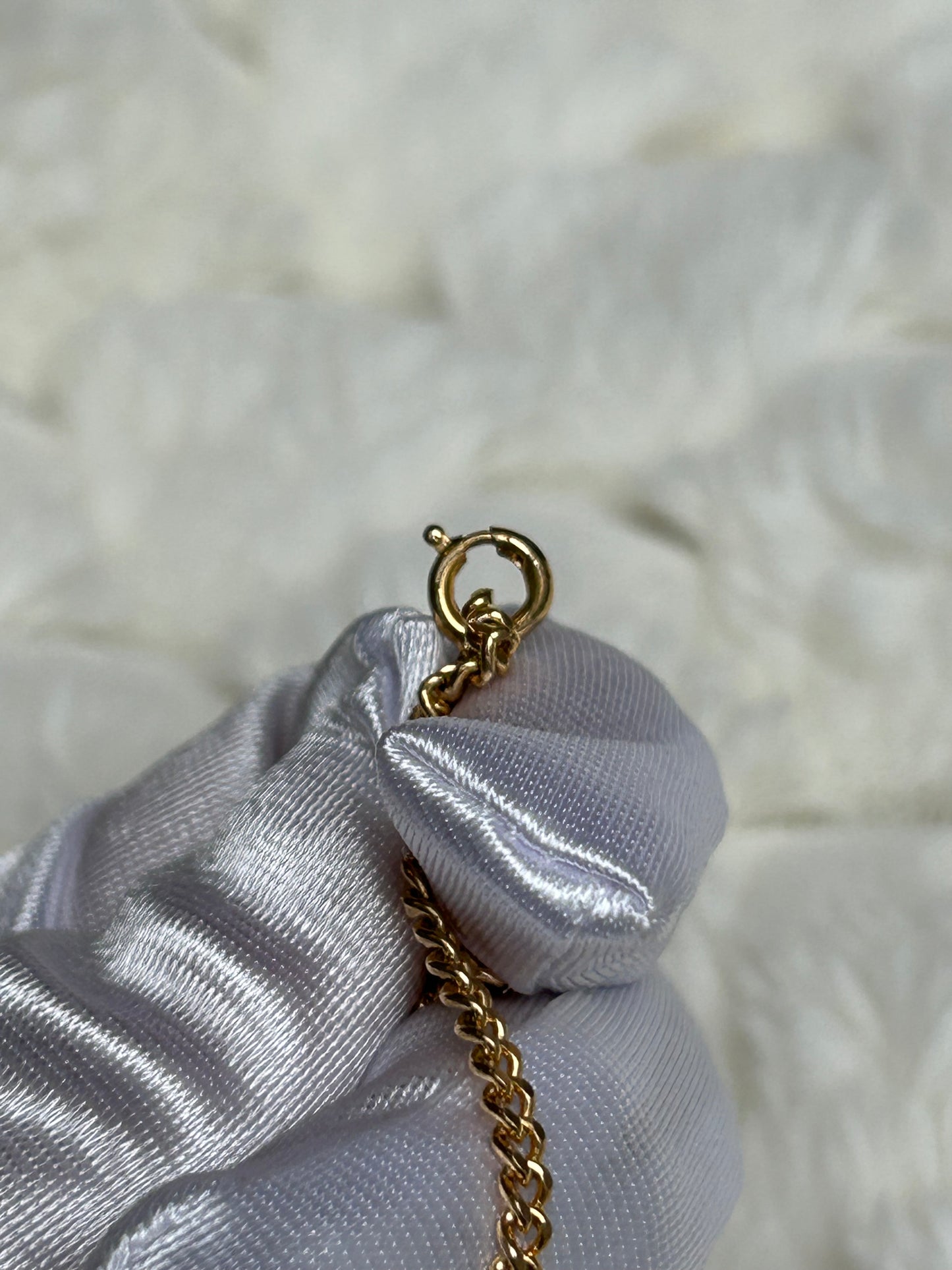 Jolie chaîne vintage en plaqué or femme