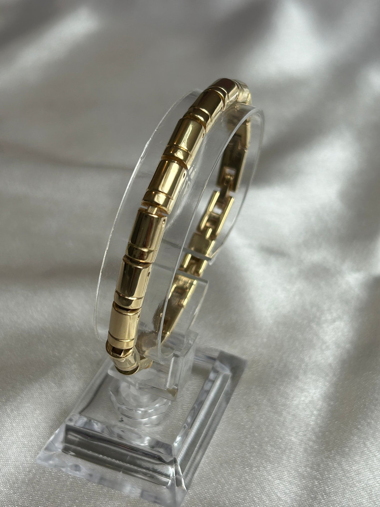 Bracelet doré petit rectangles femme