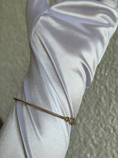 Bracelet en plaqué or maille raffinée