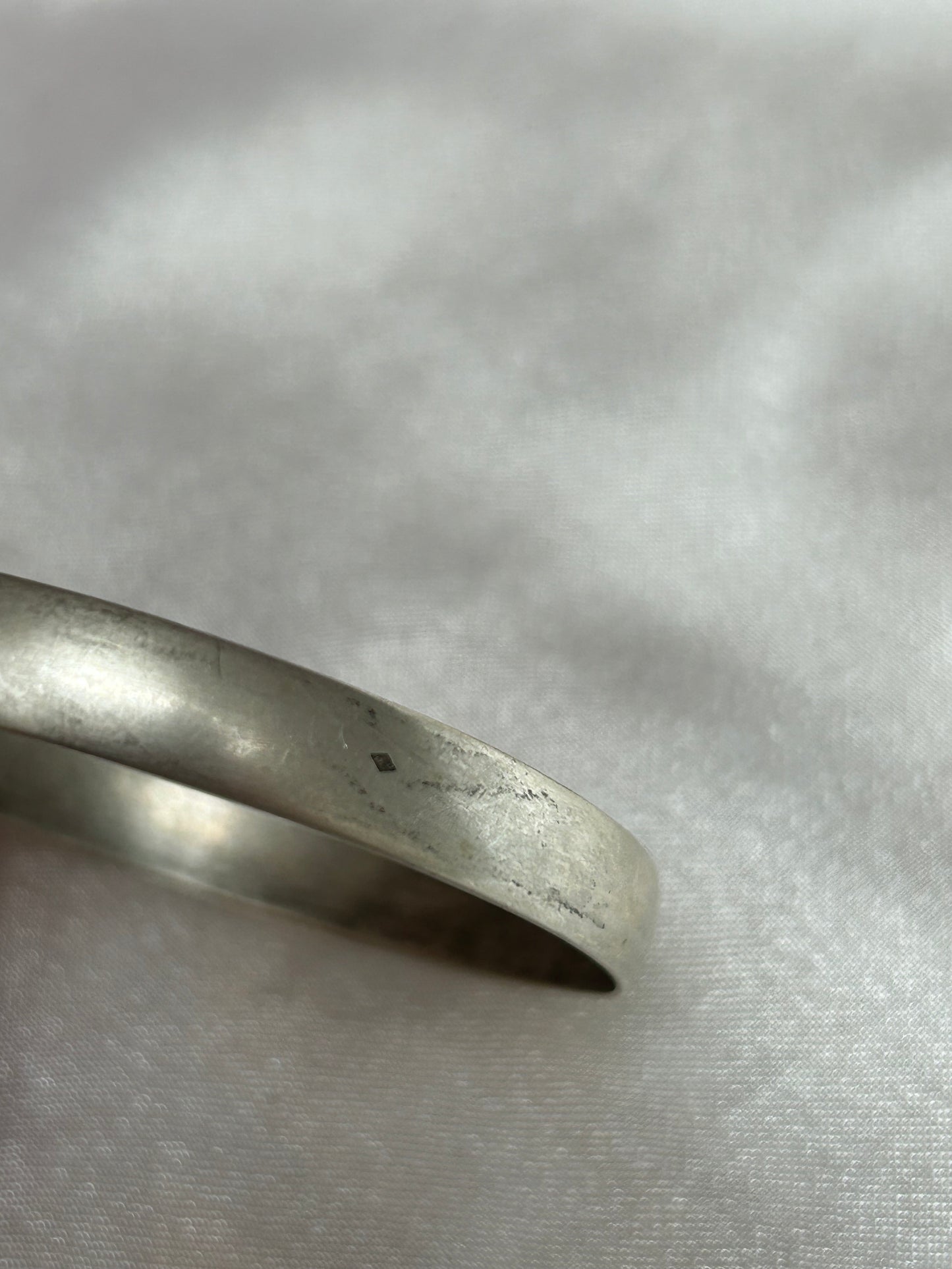 Jonc en argent vieilli vintage poinçonnée