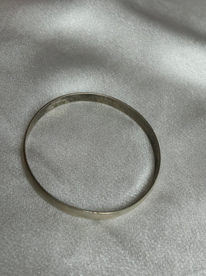 Jonc en argent vieilli vintage poinçonnée