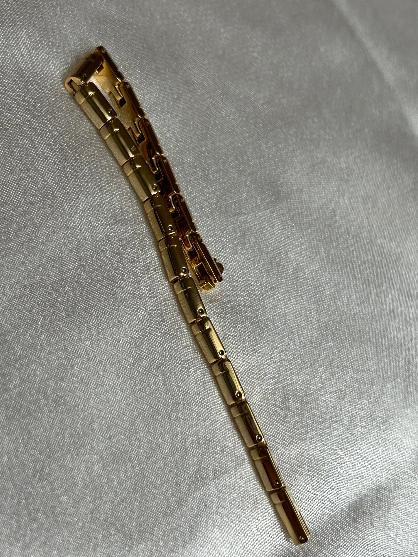 Bracelet doré petit rectangles femme