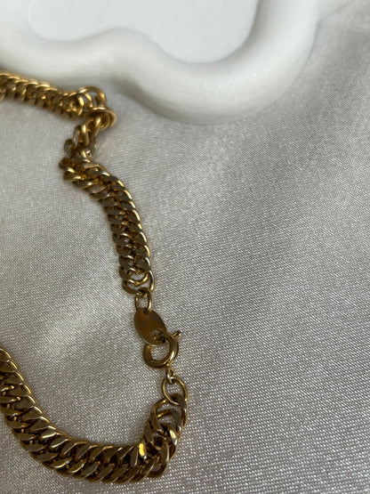 Collier grosses mailles vintages chaîne