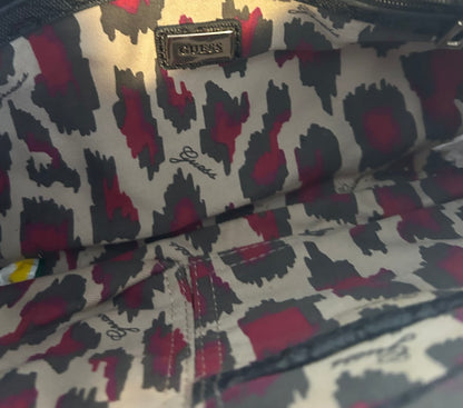 Sac vintage GUESS noir gris et argenté