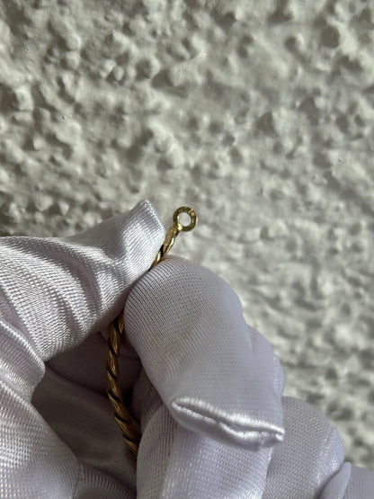 Magnifique bracelet en plaqué or d’occasion maille anglaise