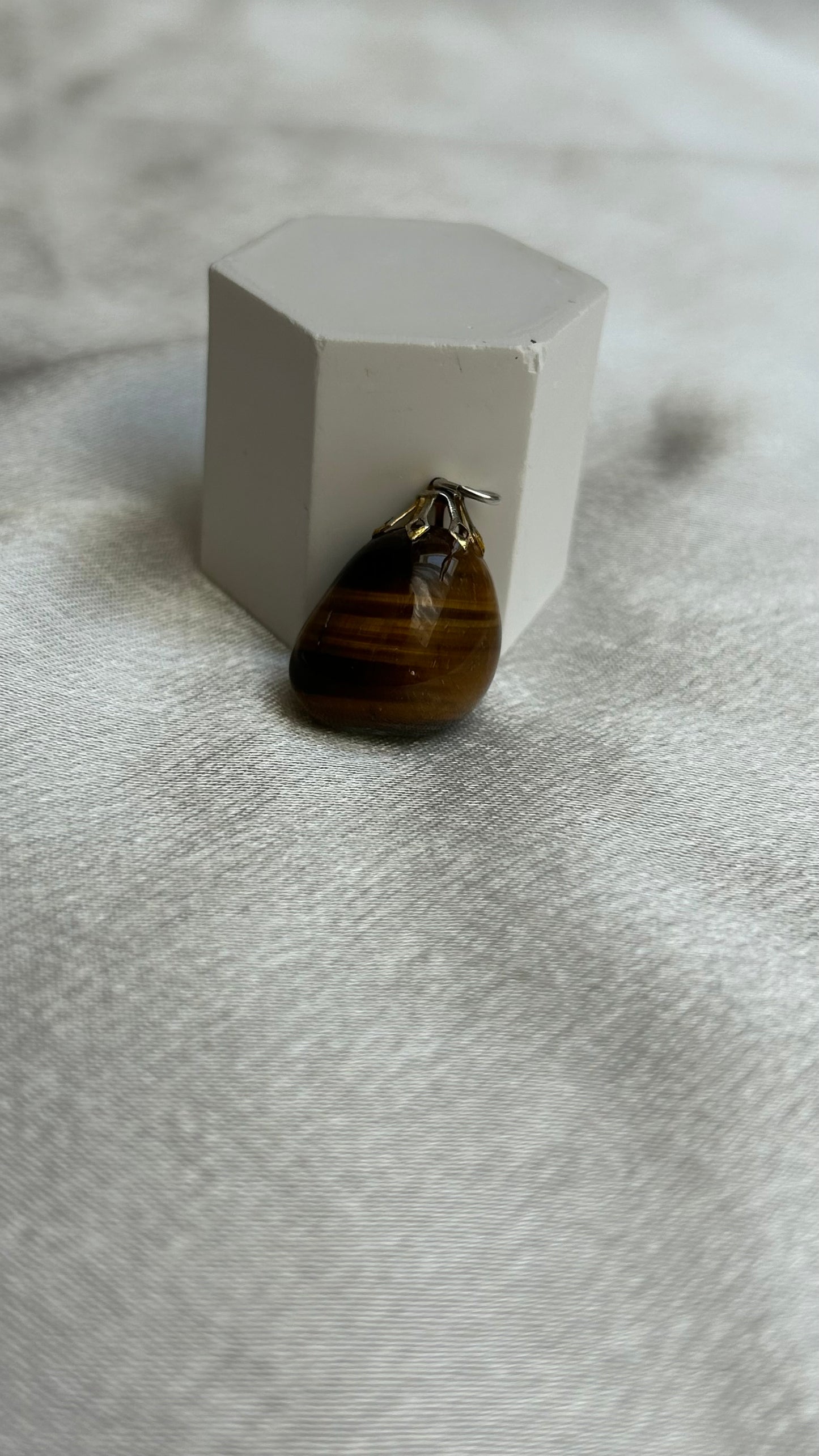 Pendentif pierre vintage au choix