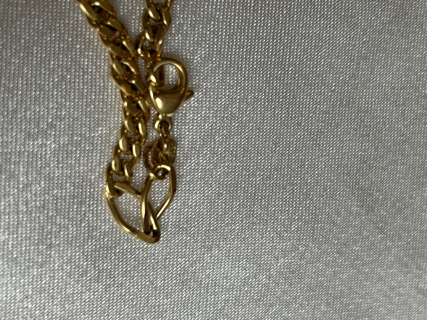 Parure vintage en plaqué or collier et bracelets 3 ovales entrelacées