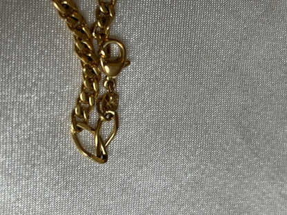 Parure vintage en plaqué or collier et bracelets 3 ovales entrelacées