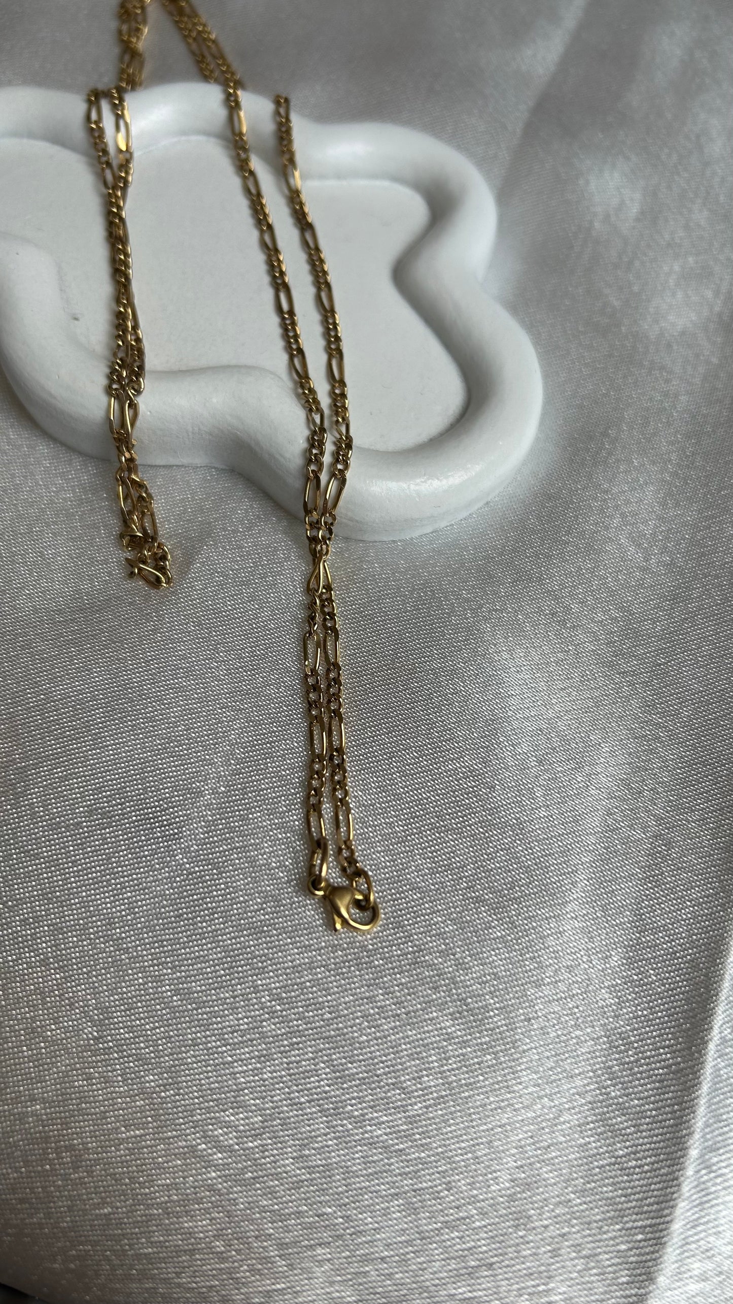 Collier vintage chaîne femme doré