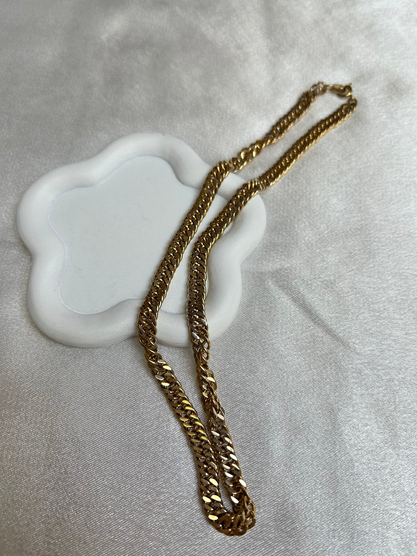 Collier grosses mailles vintages chaîne